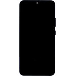 Compatible Lcd Display + Touch Unit + Front Cover For Samsung S906B Galaxy S22+ Phantom Black OEM - (57983125925)