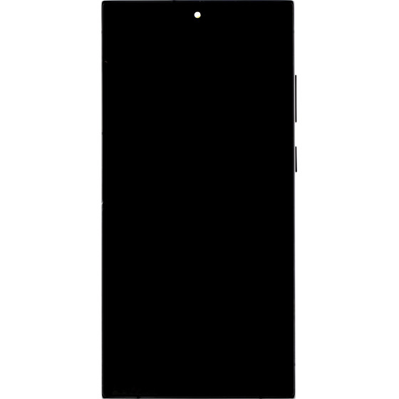 Compatible Lcd Display + Touch Unit + Front Cover For Samsung S918B Galaxy S23 Ultra Phantom Black OEM - (57983128323)