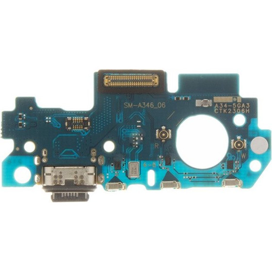 Compatible Samsung A346B Galaxy A34 5G Board With Charging Connector OEM - (57983115069)