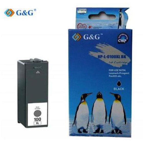 G & G ������� LEXMARK 100 XL - BLACK - (NP-L-0100XL-BK)