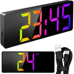 Izoxis Alarm Clock - Colorful Led Clock - (19048-0)