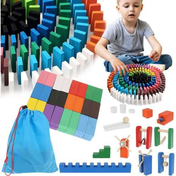 Kruzzel Wooden Dominoes 360 Pcs 22914 - (17250-0)