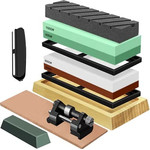 Ruhhy Sharpener For Kitchen Knives Chisels Water Stone Sharpening Stone + Strap 23763 - (17511-0)