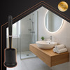 Ruhhy Silicone Bathroom Brush Black 25882 - (18537-0)