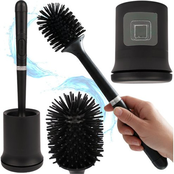 Ruhhy Silicone Bathroom Brush Black 25882 - (18537-0)