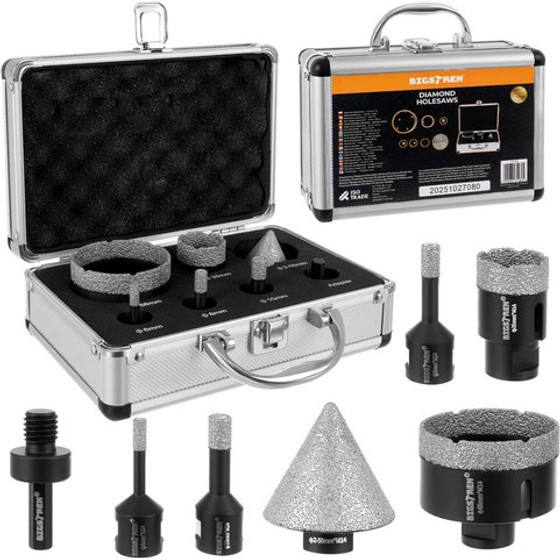 Bigstren Diamond Hole Saws - Set Of 7 Bigstreen 27080 - (18776-0)