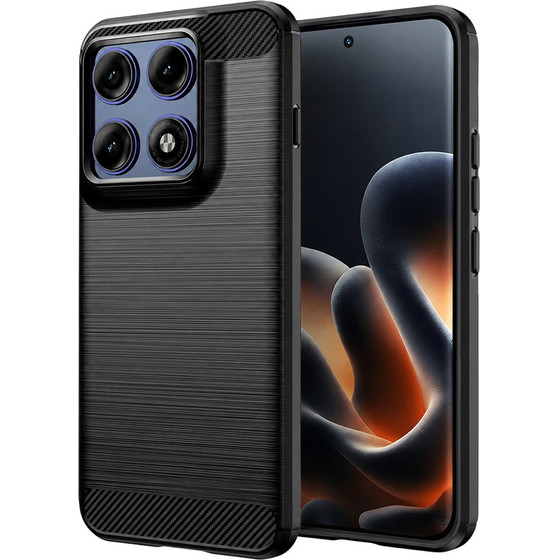 Techsuit - Carbon Silicone - Motorola Edge 70 Pro - Black