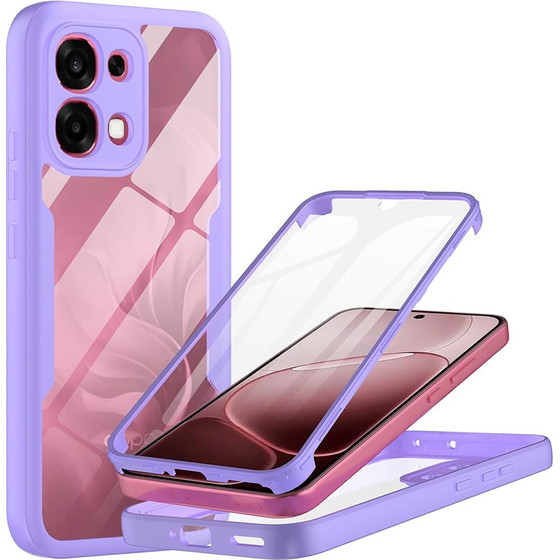 Techsuit - Colorverse 360 Series + Screen Protector - Oppo A6 Pro 4G / A6 Pro 5G - Purple