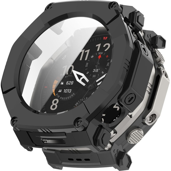 Techsuit - Defense360 Pro + Screen Protector - Amazfit T-Rex Ultra 2 - Black
