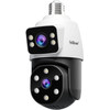 SriHome Dual Lens Light Bulb Cloud Wifi Security Camera 2MP White - (SH068)