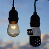 SriHome Dual Lens Light Bulb Cloud Wifi Security Camera 2MP White - (SH068)