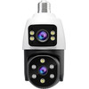 SriHome Dual Lens Light Bulb Cloud Wifi Security Camera 2MP White - (SH068)