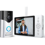 SriHome Wireless Video Intercom System Doorbell Camera 4MP Hd Wifi White - (SH054)
