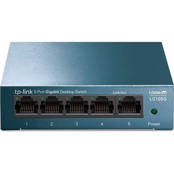 TP-Link 5-Port 10/100/1000MBps Desktop Network Switch - (TL-LS105G)