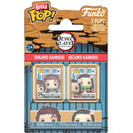 Funko Bitty Pop! 2-Pack: Demon Slayer - Tanjiro Kamado & Nezuko Kamado Vinyl Figures