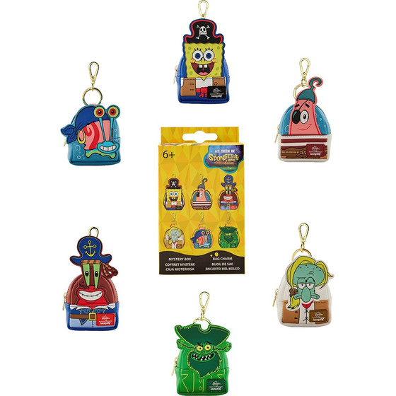 Loungefly Nickelodeon: Spongebob Squarepants Mystery Mini Backpack Bag Charms - Eaches (NICBC0002-EA)