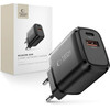 Tech-Protect NCA65W-Gan 2-Port Network Charger Pd 65W / QC3.0 BLACK