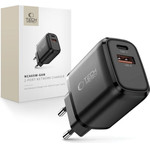 Tech-Protect NCA65W-Gan 2-Port Network Charger Pd 65W / QC3.0 BLACK