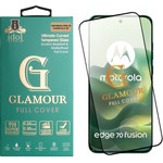 Idol 1991 Glamour Tempered Glass Motorola Edge 70 Fusion 5G 6.78in 9H 0.30mm Full Cover 3D Edge Glue Finger Unlock BLACK