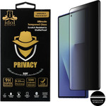 Idol 1991 Privacy Antispy Tempered Glass Samsung Z Fold 8 5G 8.0in 9H 0.25mm Semi Curved Full Glue BLACK
