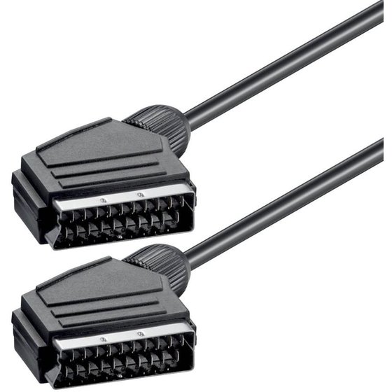 POWER TECH ������� SCART 21PIN �� SCART 21PIN, 1,4 ����� - ����� - (CAB-S001)