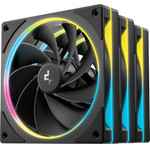 Deepcool Fan Pack 3-in-1 3x120mm - FL12R Se Black, Reverse, Addressable Rgb - (R-FL12RSE-BKAPN3-G)