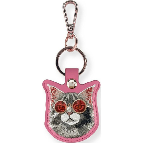 Nimmy Case Locatorr Glasses Cool And Cute Cat Pink - (N-YJ-YSK-018)