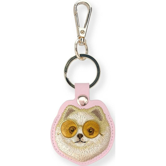 Nimmy Case Locatorr Glasses Cool And Cute Dog Pink - (N-YJ-YSK-031)