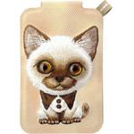 Nimmy Magnetic Phone Wallet Stand New Big-Eye Cute Pets 2.0 Cat Brown - (N-XDY-CXKTZJ-026)