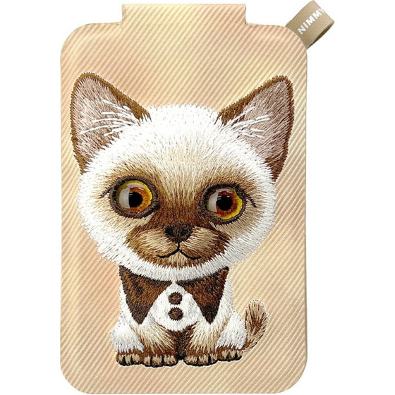 Nimmy Magnetic Phone Wallet Stand New Big-Eye Cute Pets 2.0 Cat Brown - (N-XDY-CXKTZJ-026)