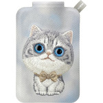 Nimmy Magnetic Phone Wallet Stand New Big-Eye Cute Pets 2.0 Cat Grey - (N-XDY-CXKTZJ-023)