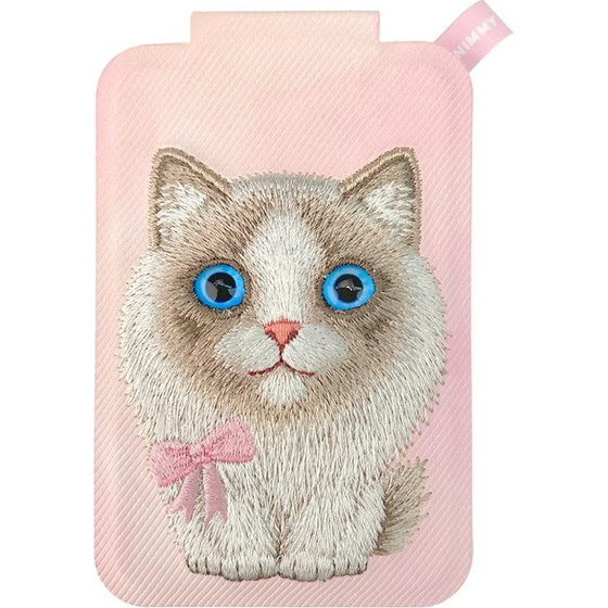 Nimmy Magnetic Phone Wallet Stand New Big-Eye Cute Pets 2.0 Cat Pink - (N-XDY-CXKTZJ-007D)