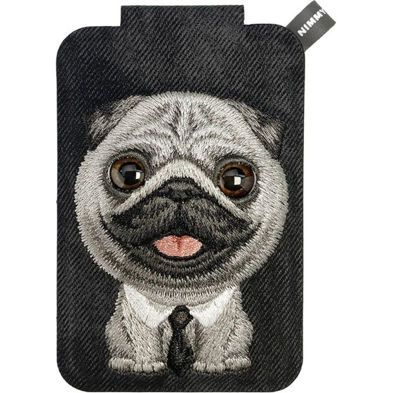 Nimmy Magnetic Phone Wallet Stand New Big-Eye Cute Pets 2.0 Dog Black - (N-XDY-CXKTZJ-009A)