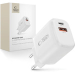Tech-Protect NCA65W-Gan 2-Port Network Charger Pd 65W / QC3.0 WHITE