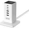 Tessan 6 In 1 Tower Power Strip 3XUSB, 3XTYPE-C 30W 2M White - (TS-CS04)