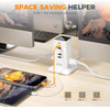 Tessan 6 In 1 Tower Power Strip 3XUSB, 3XTYPE-C 30W 2M White - (TS-CS04)