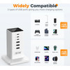 Tessan 6 In 1 Tower Power Strip 3XUSB, 3XTYPE-C 30W 2M White - (TS-CS04)