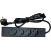 Tessan 8 In 1 Power Strip 4XSHUCKO, 2XUSB, 2XTYPE-C 20W 2M Black - (TS-PS03DE00)