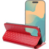 Flip Case For Motorola G17 Power Cubic Book Red OEM
