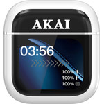 Akai �������� ��������� Bluetooth 6.0 �� ANC/ENC, 4 ��������� & ���� �� ����� 2.01? - ��� 60h (�����) - (BTE-J600W AENC)