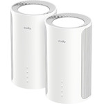 Cudy Router Mesh M11000, Wi-Fi 7, Tri-Band (2,4 Ghz / 5 Ghz / 6 GHz), White, 116x116x202mm, Set 2 buc.
