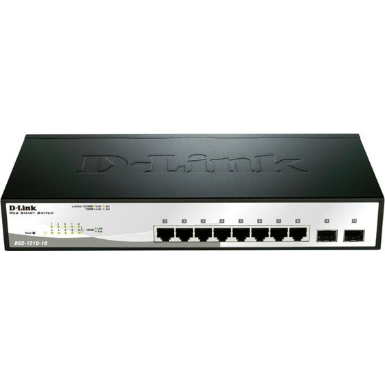 D-Link Switch DGS-1210-10, 8 port, 10/100/1000 Mbps