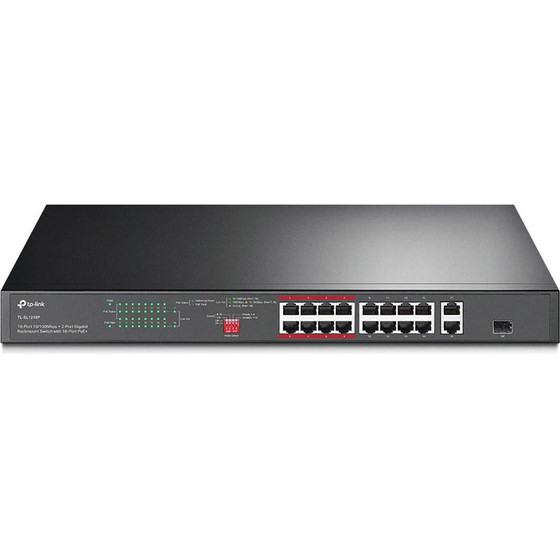 TP-Link Switch TL-SL1218P, 16 port, 10/100/1000 Mbps
