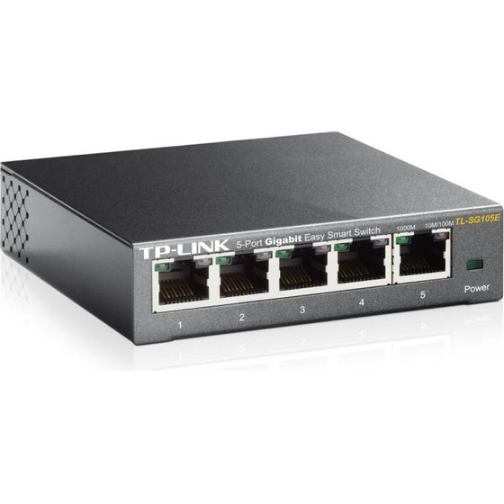 TP-Link Switch TL-SG105E, 5 port, 10/100/1000 Mbps