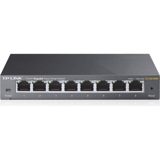 TP-Link Switch TL-SG108E, 8 port, 10/100/1000 Mbps