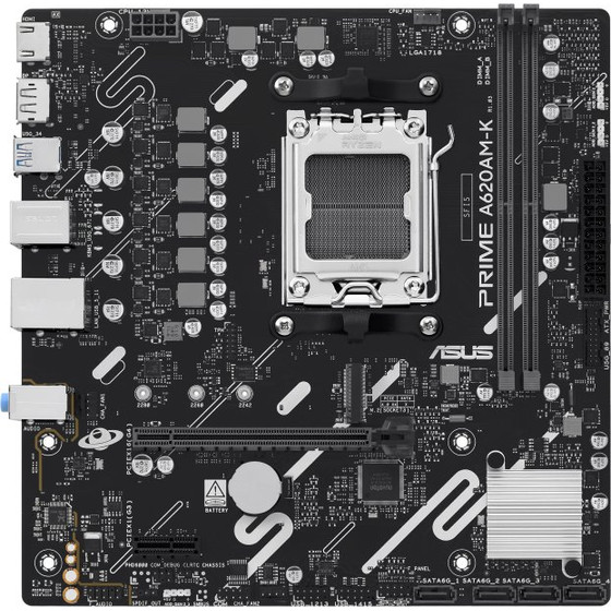 Asus Motherboard Prime A620AM-K, Socket AM5, DDR5, Micro-ATX