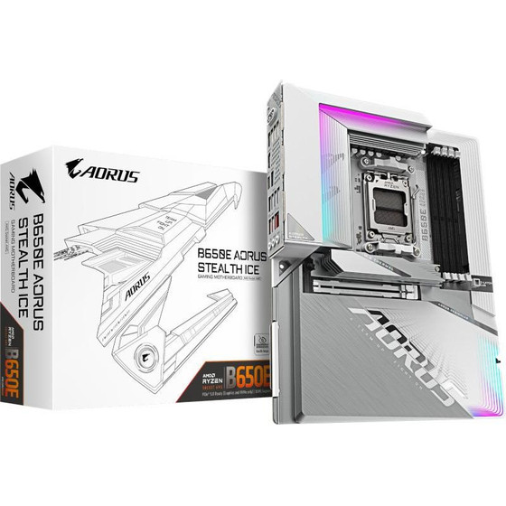 Gigabyte Motherboard B650E Aorus Stealth ICE, Socket AM5, DDR5, ATX