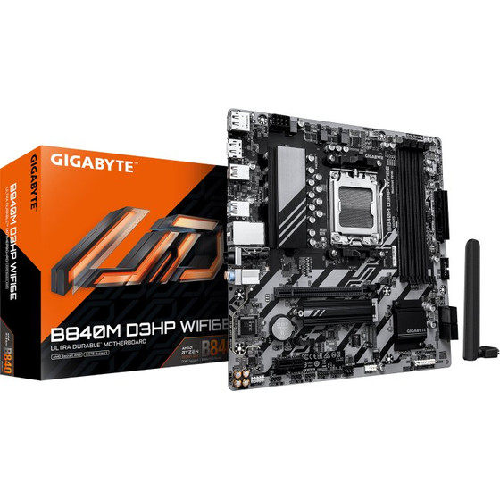 Gigabyte Motherboard B840M D3HP WIFI6E, Socket AM5, DDR5, Micro-ATX