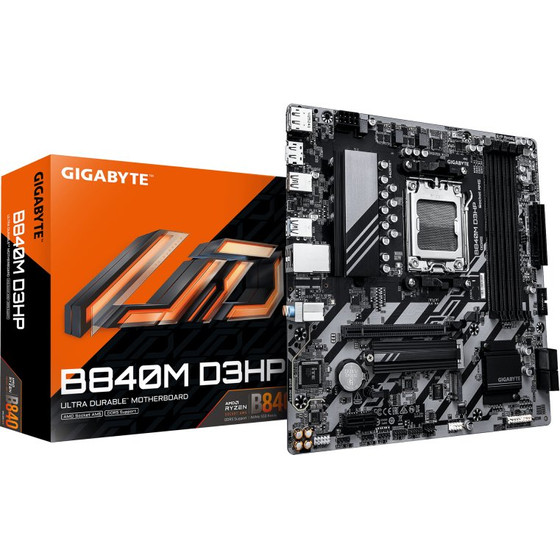 Gigabyte Motherboard B840M D3HP, Socket AM5, DDR5, Micro-ATX