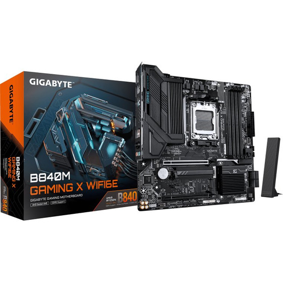 Gigabyte Motherboard B840M Gaming X WIFI6E, Socket AM5, DDR5, Micro-ATX
